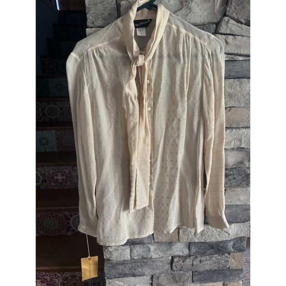 Mr Blackwell Vintage Blouse Size 12 - Picture 1 of 3